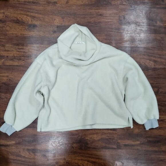 We The Free Opal Elk Soft Fuzzy Fleece Turtleneck Pullover Oversized Cozy Sweate - Picture 2 of 10